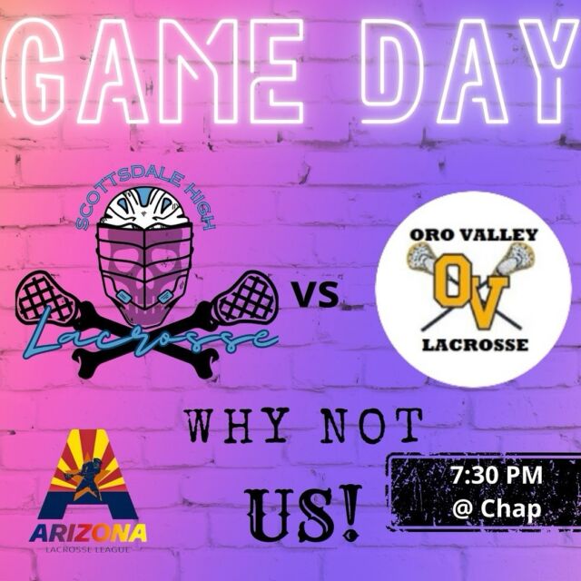 ⚠️GAME DAY⚠️ Join us tonight for the first round of playoffs vs. Oro Valley at Chaparral! LETS GO BOYS!! #lax #lacrosse #playoffs